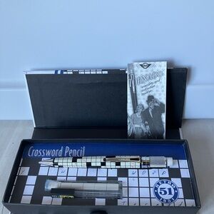 Retro 51 Tornado Crossword Mechanical Pencil .9mm with Erasers and Leads EUC